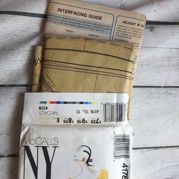 Vintage 1989 McCall's NY The Collection Sewing Pattern Jacket Tops Skirt Size 10 - Picture 13 of 13